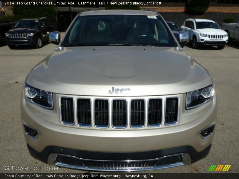 Cashmere Pearl / New Zealand Black/Light Frost 2014 Jeep Grand Cherokee Limited 4x4