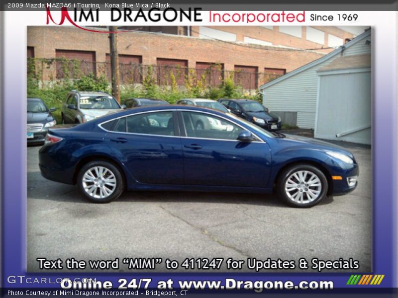 Kona Blue Mica / Black 2009 Mazda MAZDA6 i Touring