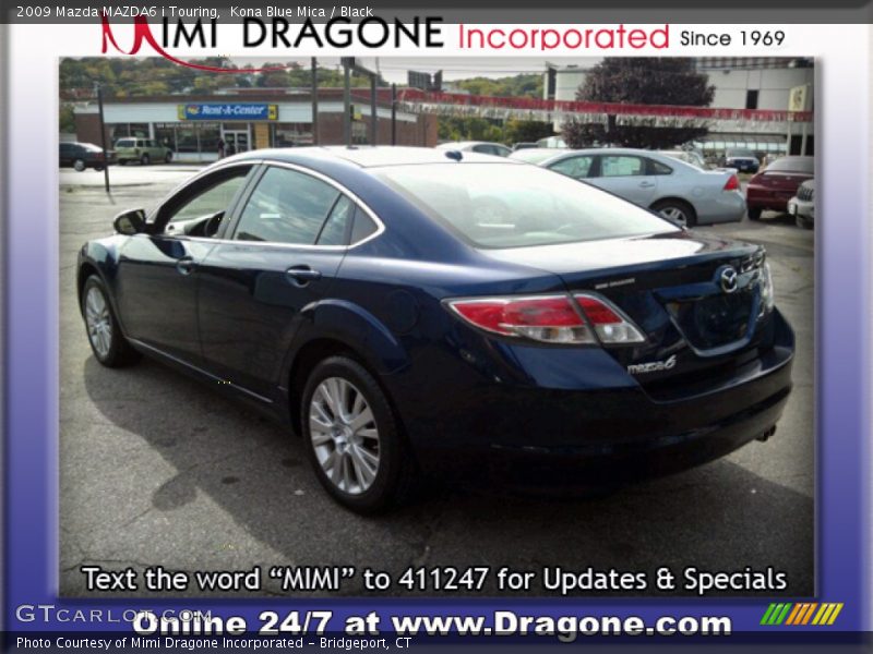 Kona Blue Mica / Black 2009 Mazda MAZDA6 i Touring
