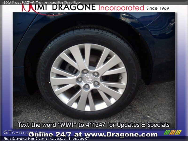 Kona Blue Mica / Black 2009 Mazda MAZDA6 i Touring