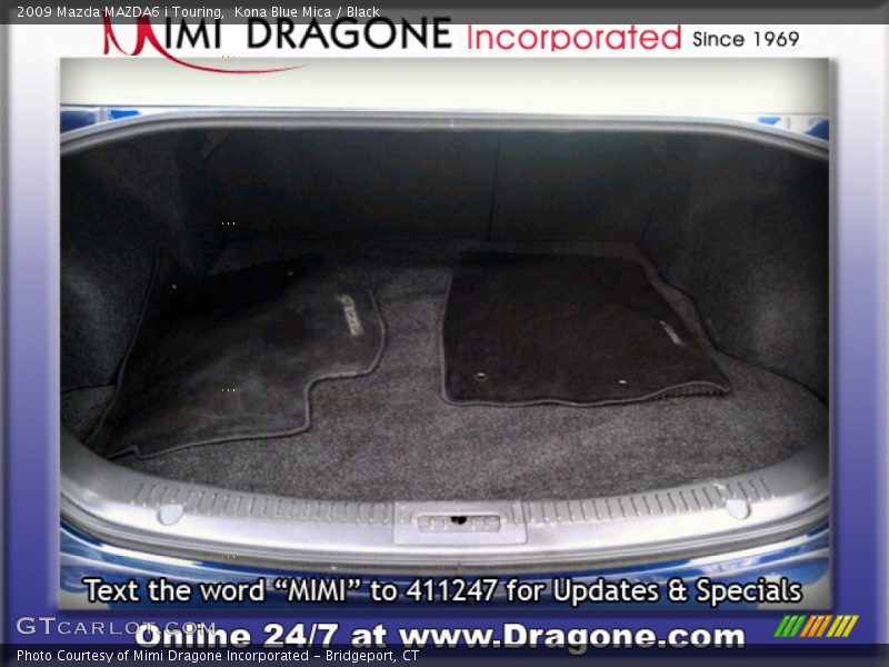 Kona Blue Mica / Black 2009 Mazda MAZDA6 i Touring