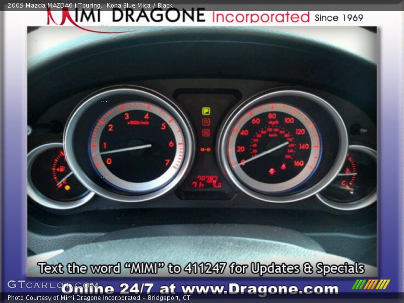 Kona Blue Mica / Black 2009 Mazda MAZDA6 i Touring