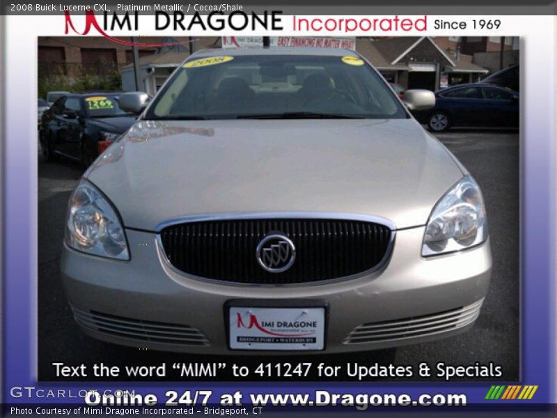 Platinum Metallic / Cocoa/Shale 2008 Buick Lucerne CXL