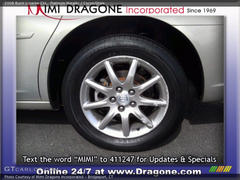 Platinum Metallic / Cocoa/Shale 2008 Buick Lucerne CXL