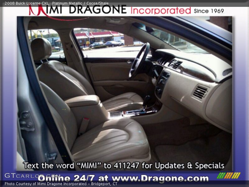 Platinum Metallic / Cocoa/Shale 2008 Buick Lucerne CXL