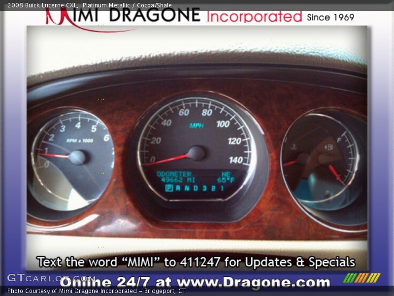 Platinum Metallic / Cocoa/Shale 2008 Buick Lucerne CXL