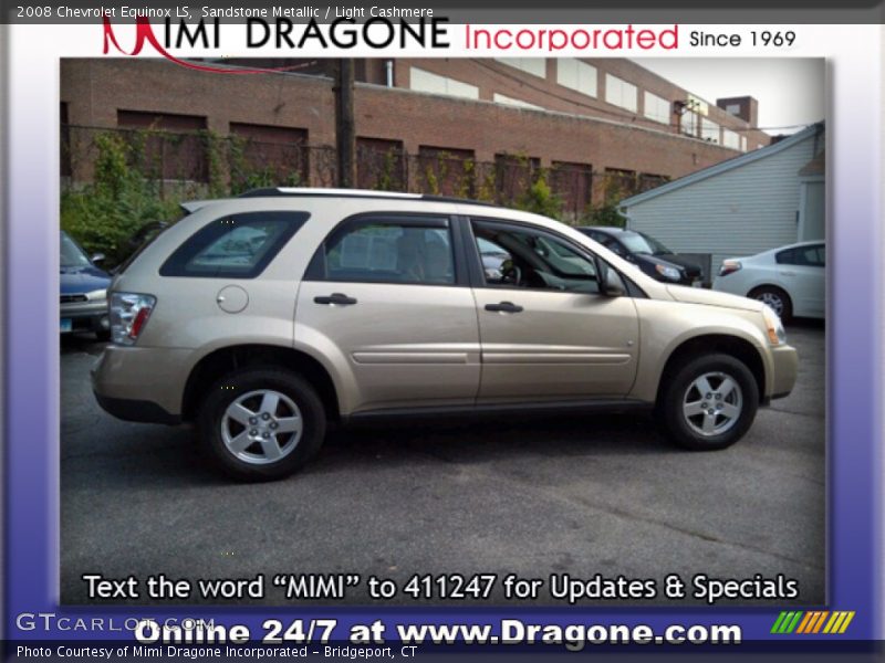 Sandstone Metallic / Light Cashmere 2008 Chevrolet Equinox LS