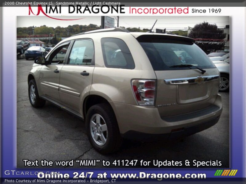 Sandstone Metallic / Light Cashmere 2008 Chevrolet Equinox LS