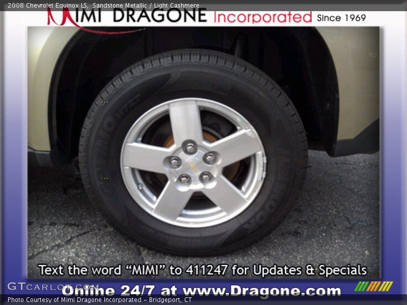 Sandstone Metallic / Light Cashmere 2008 Chevrolet Equinox LS