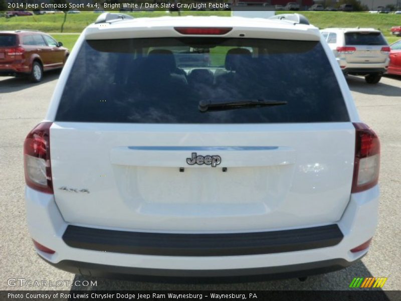 Bright White / Dark Slate Gray/Light Pebble 2014 Jeep Compass Sport 4x4