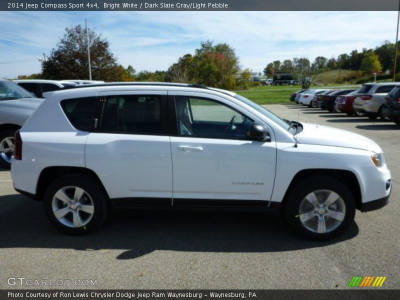 Bright White / Dark Slate Gray/Light Pebble 2014 Jeep Compass Sport 4x4