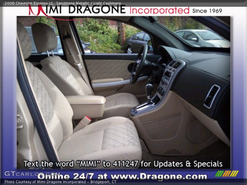 Sandstone Metallic / Light Cashmere 2008 Chevrolet Equinox LS