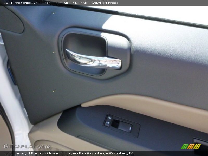 Bright White / Dark Slate Gray/Light Pebble 2014 Jeep Compass Sport 4x4
