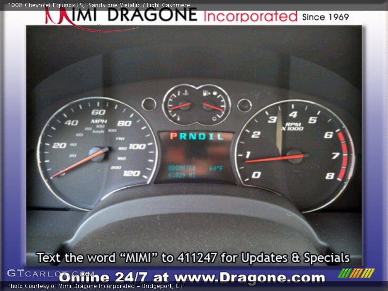 Sandstone Metallic / Light Cashmere 2008 Chevrolet Equinox LS