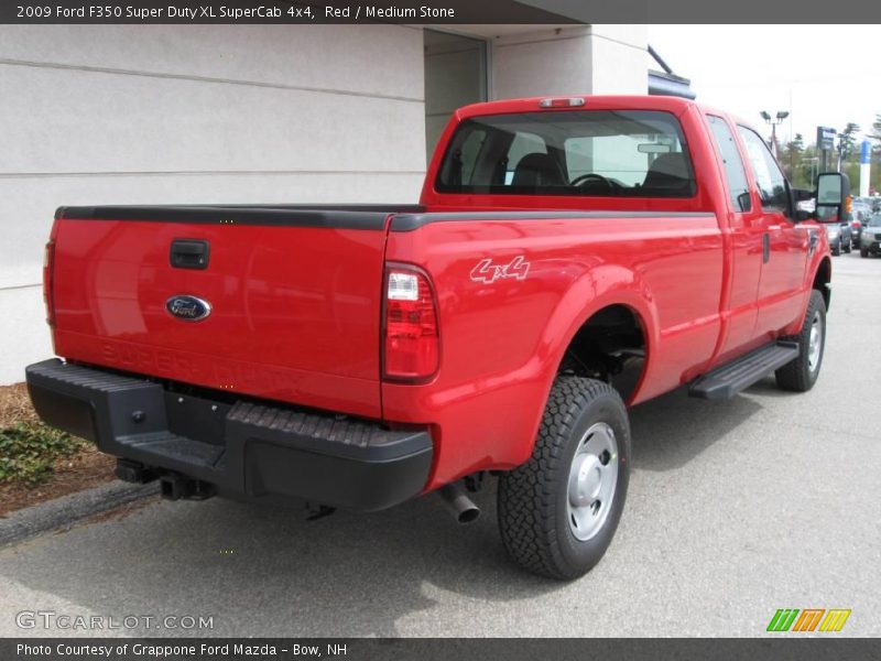 Red / Medium Stone 2009 Ford F350 Super Duty XL SuperCab 4x4