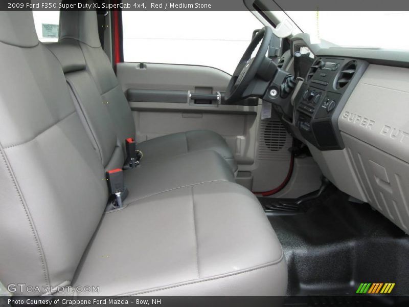 Red / Medium Stone 2009 Ford F350 Super Duty XL SuperCab 4x4