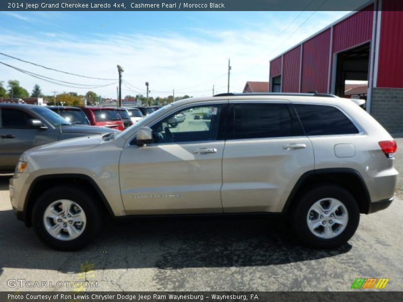 Cashmere Pearl / Morocco Black 2014 Jeep Grand Cherokee Laredo 4x4