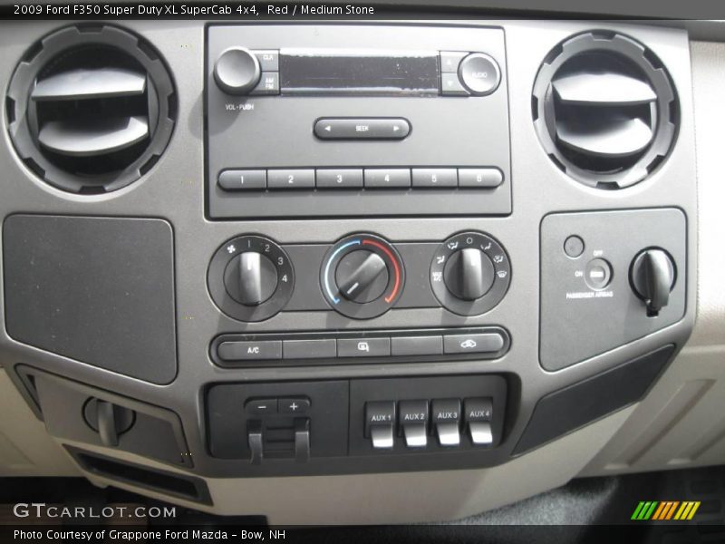 Red / Medium Stone 2009 Ford F350 Super Duty XL SuperCab 4x4