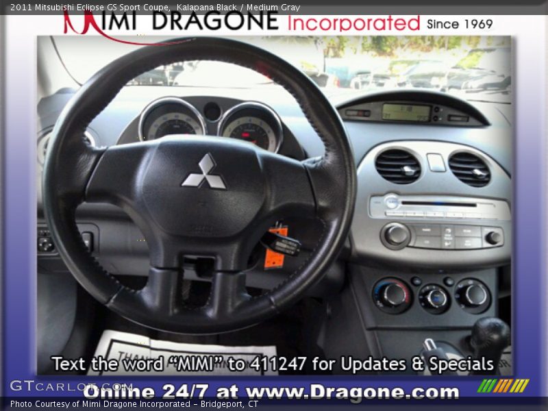 Kalapana Black / Medium Gray 2011 Mitsubishi Eclipse GS Sport Coupe