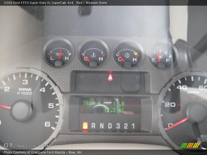 Red / Medium Stone 2009 Ford F350 Super Duty XL SuperCab 4x4