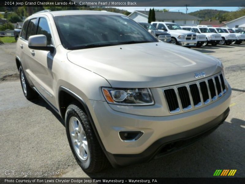 Cashmere Pearl / Morocco Black 2014 Jeep Grand Cherokee Laredo 4x4