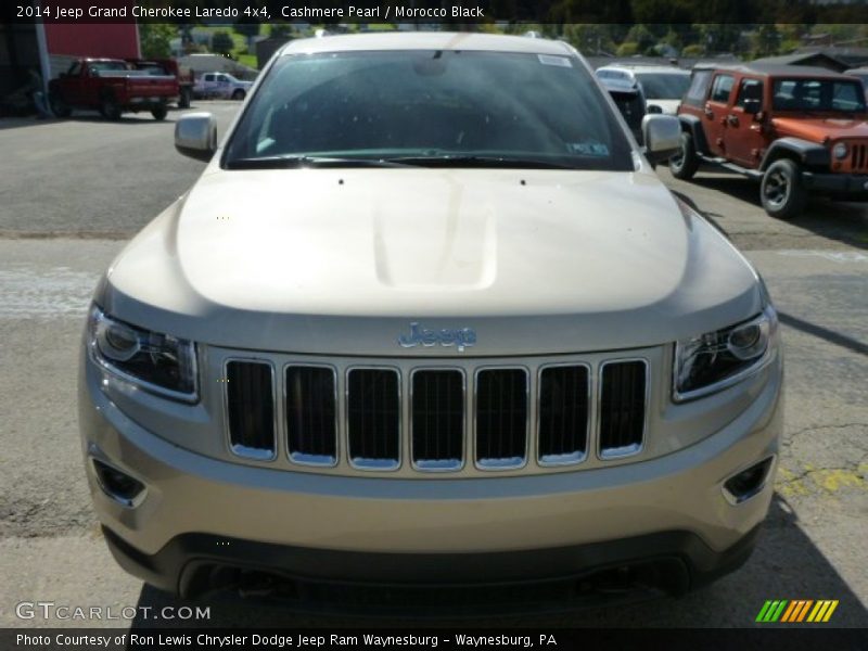 Cashmere Pearl / Morocco Black 2014 Jeep Grand Cherokee Laredo 4x4