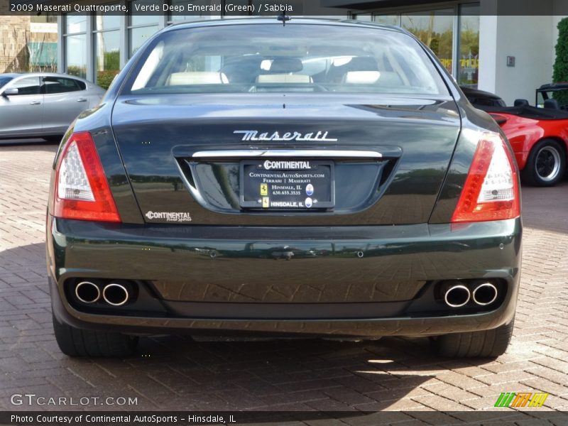 Verde Deep Emerald (Green) / Sabbia 2009 Maserati Quattroporte