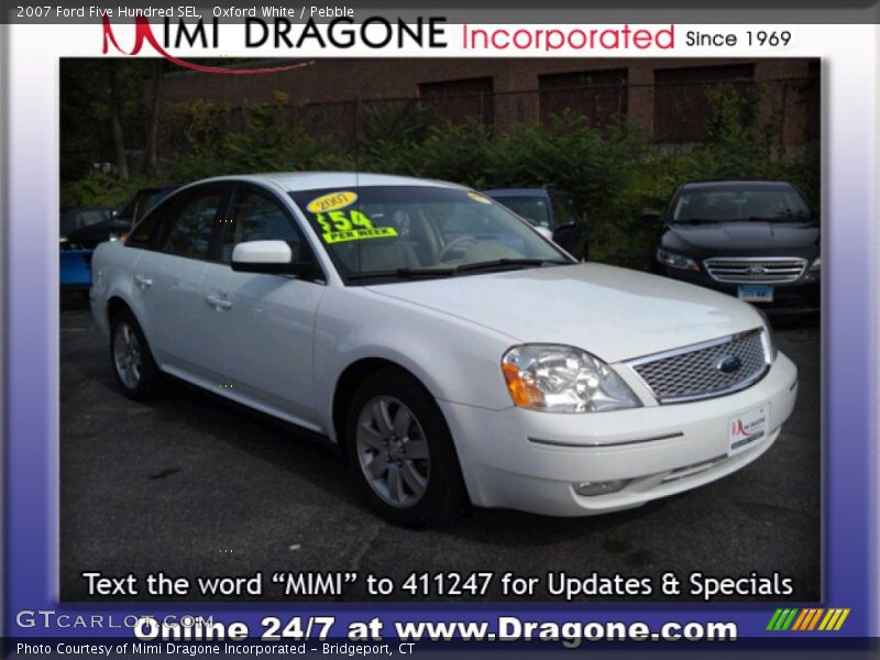 Oxford White / Pebble 2007 Ford Five Hundred SEL