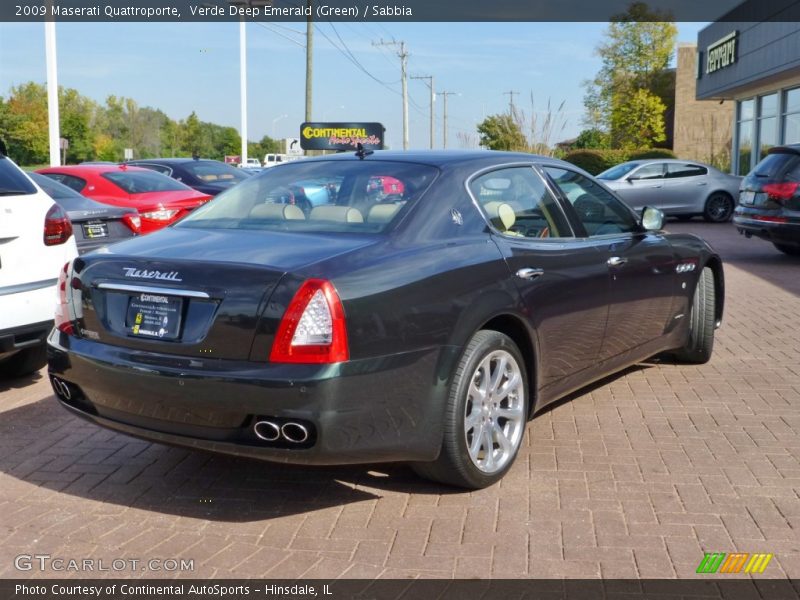 Verde Deep Emerald (Green) / Sabbia 2009 Maserati Quattroporte