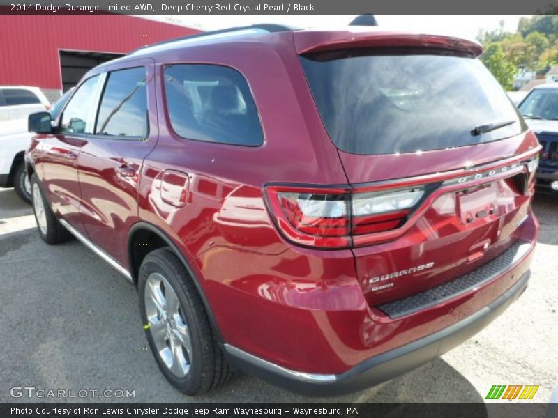 Deep Cherry Red Crystal Pearl / Black 2014 Dodge Durango Limited AWD