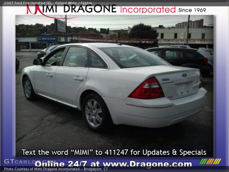 Oxford White / Pebble 2007 Ford Five Hundred SEL