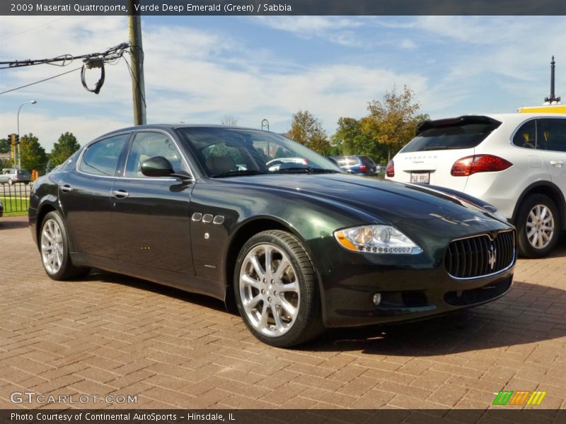 Verde Deep Emerald (Green) / Sabbia 2009 Maserati Quattroporte