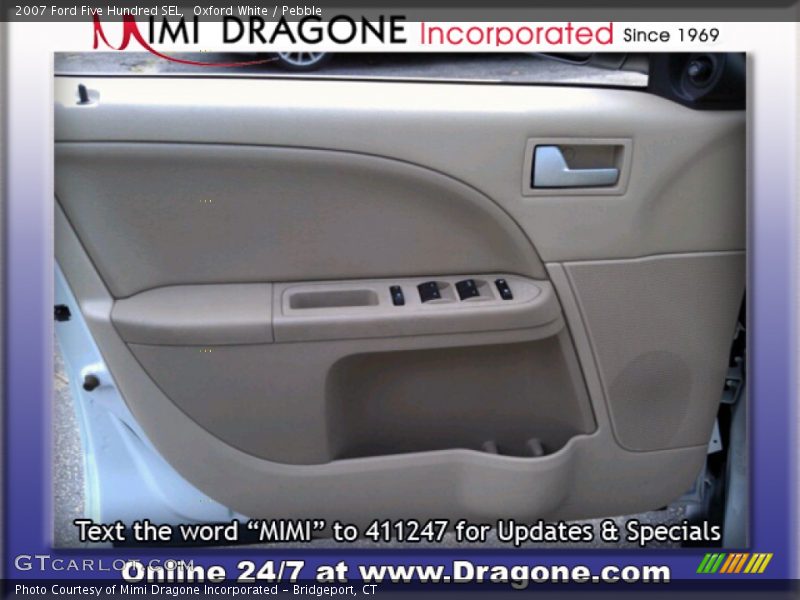 Oxford White / Pebble 2007 Ford Five Hundred SEL