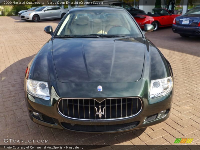 Verde Deep Emerald (Green) / Sabbia 2009 Maserati Quattroporte