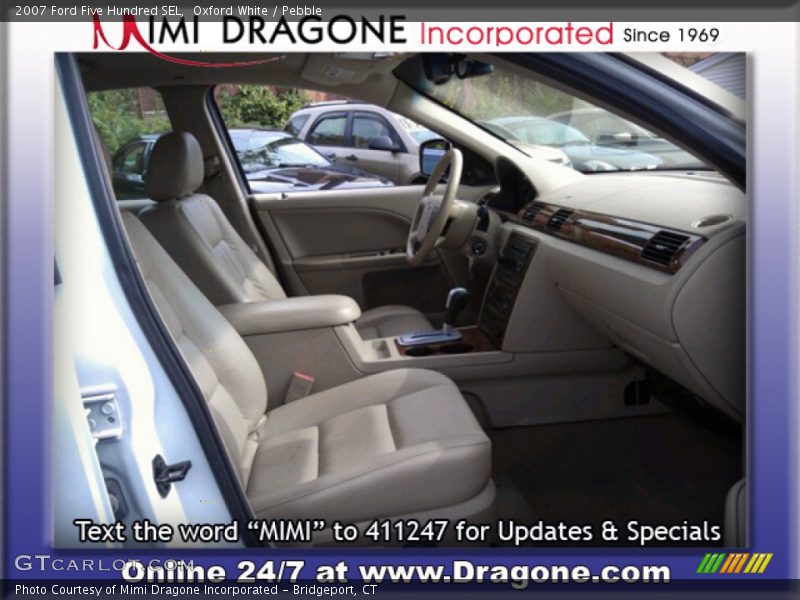 Oxford White / Pebble 2007 Ford Five Hundred SEL