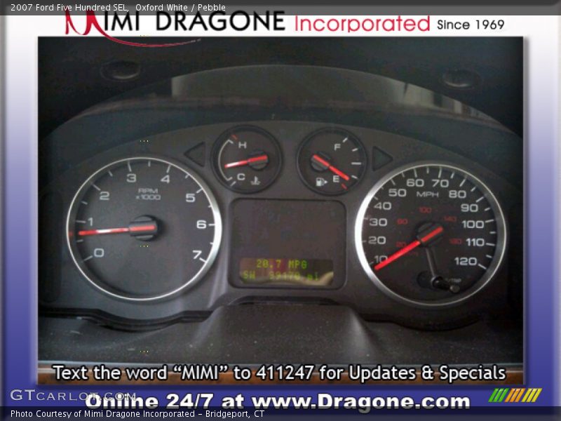 Oxford White / Pebble 2007 Ford Five Hundred SEL