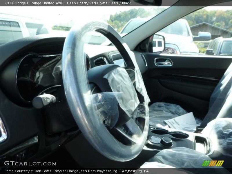 Deep Cherry Red Crystal Pearl / Black 2014 Dodge Durango Limited AWD