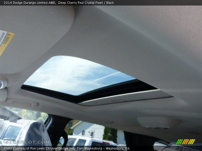 Deep Cherry Red Crystal Pearl / Black 2014 Dodge Durango Limited AWD