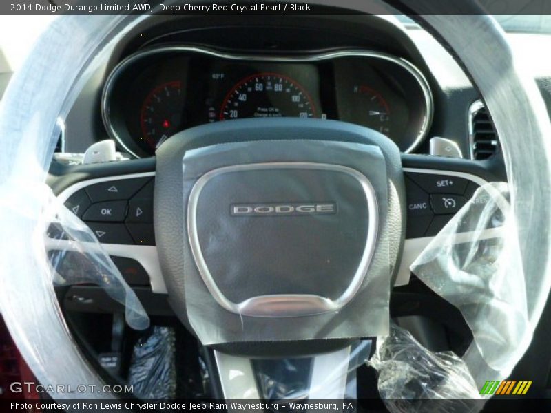 Deep Cherry Red Crystal Pearl / Black 2014 Dodge Durango Limited AWD