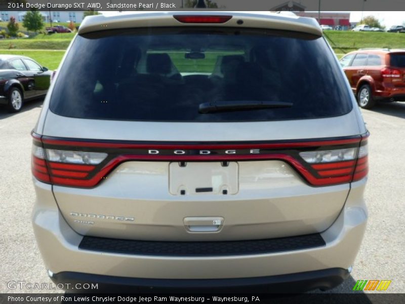 Sandstone Pearl / Black 2014 Dodge Durango SXT AWD