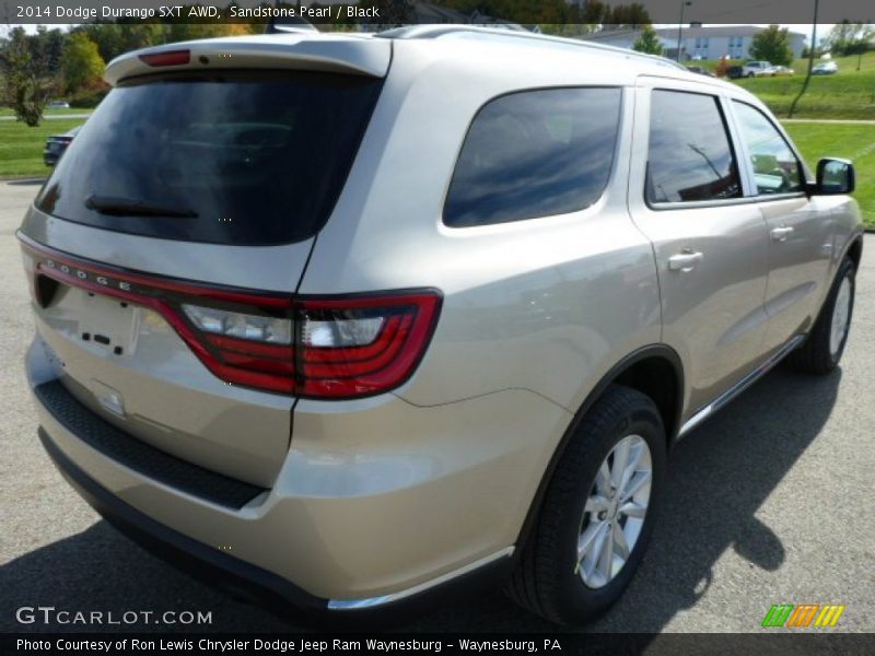 Sandstone Pearl / Black 2014 Dodge Durango SXT AWD