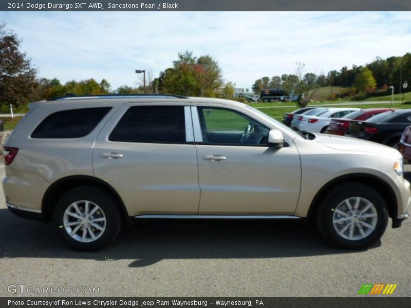 Sandstone Pearl / Black 2014 Dodge Durango SXT AWD