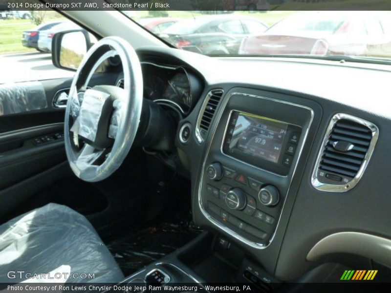 Sandstone Pearl / Black 2014 Dodge Durango SXT AWD