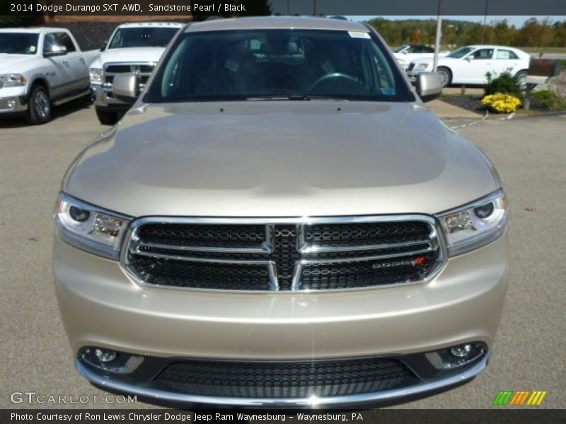 Sandstone Pearl / Black 2014 Dodge Durango SXT AWD