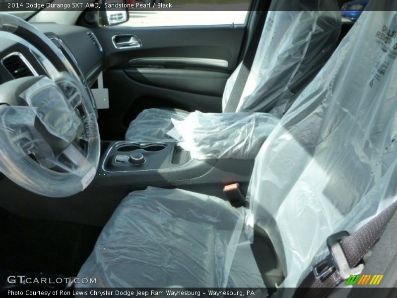 Sandstone Pearl / Black 2014 Dodge Durango SXT AWD