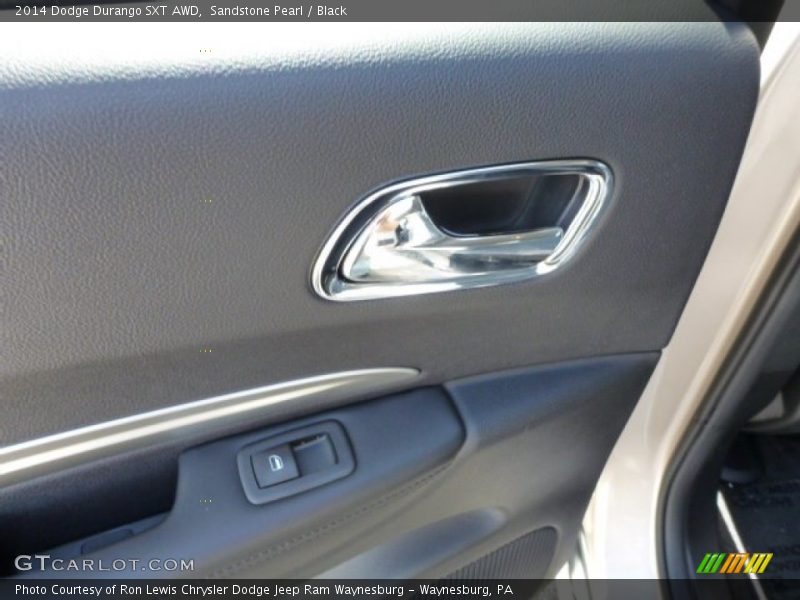 Sandstone Pearl / Black 2014 Dodge Durango SXT AWD