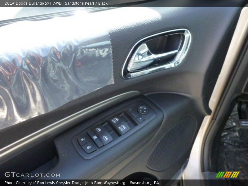 Sandstone Pearl / Black 2014 Dodge Durango SXT AWD