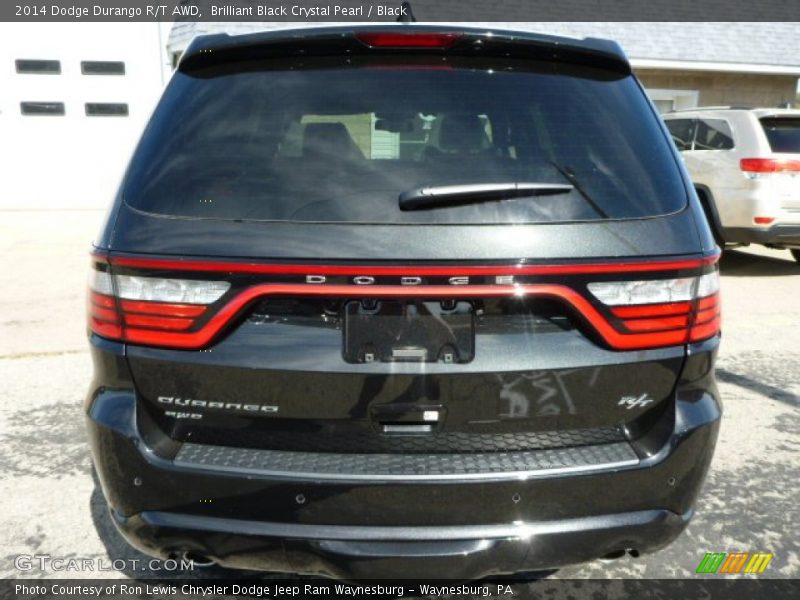 Brilliant Black Crystal Pearl / Black 2014 Dodge Durango R/T AWD
