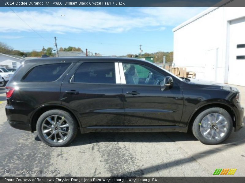 Brilliant Black Crystal Pearl / Black 2014 Dodge Durango R/T AWD