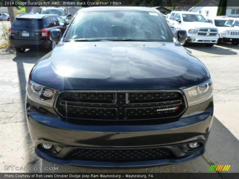 Brilliant Black Crystal Pearl / Black 2014 Dodge Durango R/T AWD